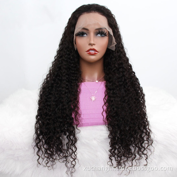 Vendor Stock 13X6 Hd Transparent Swiss Lace Wigs Human Hair Lace Front Glueless Brazilian 100% Virgin Natural Human Hair Wigs